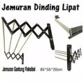 JEMURAN TARIK DINDING LIPAT FLEKSIBEL 4 PIPA - JEMURAN PORTABLE SUDUT JEMURAN TEMBOK. 