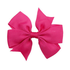 🔥Tamia👍Pure Color Ribbed Ribbon Fishtail Bow Hairpin Hair Accessories Children Baby Hairpin