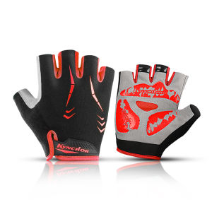 Mutuer Men Women Half Fingers Cycling Gloves Breathable Anti-slip Shockproof Outdoor Sports Riding Gloves