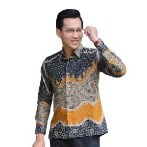 MENSTYLE BATIK - Kemeja Batik Pria Slimfit Lapis Furing Wisnu Bahan Katun Lengan Panjang  Baju Batik Pria Premium Kemeja Batik Jumbo Sanggit.