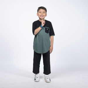 KHOIRUMMAH Koko Kurta Saad kids - Baju Koko Anak Laki Laki - Kurta Anak Tangan Pendek - All Varian