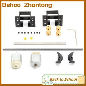 Behoo 2 bộ đôi động cơ RC thuyền ổ đĩa động cơ đặt 130 động cơ Kit cho DIY Mô hình tàu