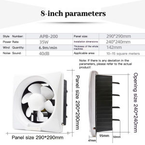 【Ready Stock】 Wall Exhaust Fan 20AQM / 25AQM / 30AQM 8" / 10" / 12" Exhaust Fan Ventilation Fan / Kipas ekzos / 抽风机/油烟机