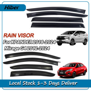 4Pcs Rain Visor For Mitsubishi Mirage G4 2012-2024 Mitsubishi Xpander 2018-2024 Window Door Visor