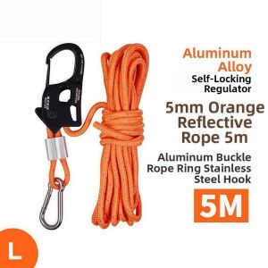 OKONOK Stainless Steel Tent Rope Tensioner 2-10mm Aluminum Alloy Tarp Tightener High Quality Anti-Slip Self Lock Rope Adjuster Outdoor Tool