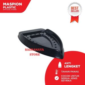 Tatakan Alas Setrika Tray Flat Iron Tahan Panas Iron Plastik Hitam Tebal Original Maspion