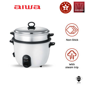 AIWA Traditional Rice Cooker With Steam Tray (1.0L) ARC-T10ST