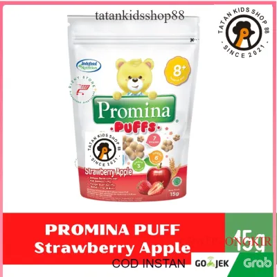 Promina Puffs 15 Gram Puff Biskuit Sereal Makanan Cemilan Bayi 8+