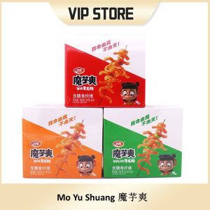 【Ready Stock 18gx20包 加量 20%】卫龙魔芋爽 最新口味 麻酱味 香辣味 麻辣味 酸辣味全系列 一盒 Wei Long Konjac Spicy Gluten Mo Yu Shuang Series One Box WEI LONG moyushuang 魔芋爽