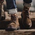MADEN  Du Lịch Ngoài Trời Nam phong cách cứng rắn mới 2026 MADEN  Giày nam áo giữa bốt sa mạc Giày bốt kiểu Anh cao cổ, giày nam thường ngày và thời trang, bốt gió chức năng bằng da. 