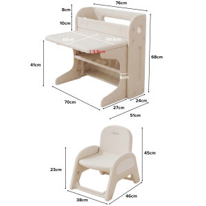 NEST Ursetta Foldable Study Table Children Learning Desk Chair Set