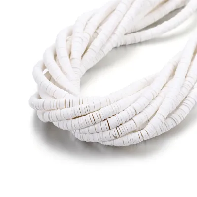 St.kunkka 6mm Soft Polymer Clay Beads Flat Round Clay Loose Beads Alphabet Letter Beads For Necklace Bracelet