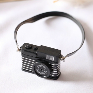 Newborn Photography Props Retro Miniature Camera 1/12 Dollhouse Mini Camera Model Infants Photo Decorations