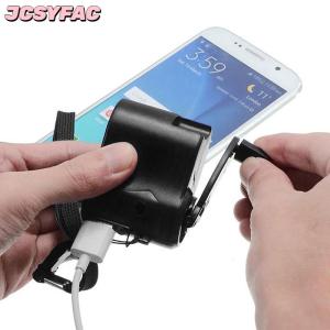 JCSYFAC Khẩn cấp ngoài trời Hand Crank Power Dynamo sạc khẩn cấp 5.5V sạc du lịch ngoài trời Survival phụ kiện