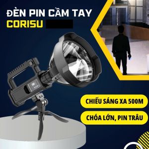 Đèn Pin Siêu Sáng Cầm Tay – Chiếu Xa 500 Mét Có Đèn Hông Tiện Dụng Pin Lâu Hết Bền Bỉ Dùng Lâu