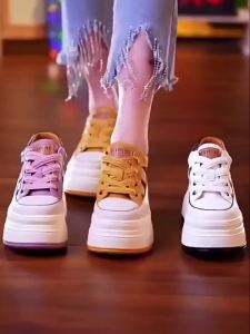 Hollow-Out WomenS Shoes 2025 Summer New Style Thick-Soled Height-Increasing WomenS Shoes Versatile Wedge Sports Sandals