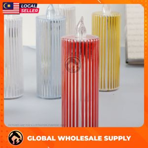 LED Flameless Candles Starry Effect Lights Battery Fake Candles Bateri Lilin Smokeless Candles Lampu Malam Lilin