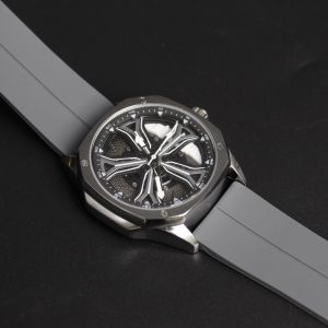 【 Gift Box 】 New car wheel hub rotating quartz trendy and fashionable waterproof mens watch
