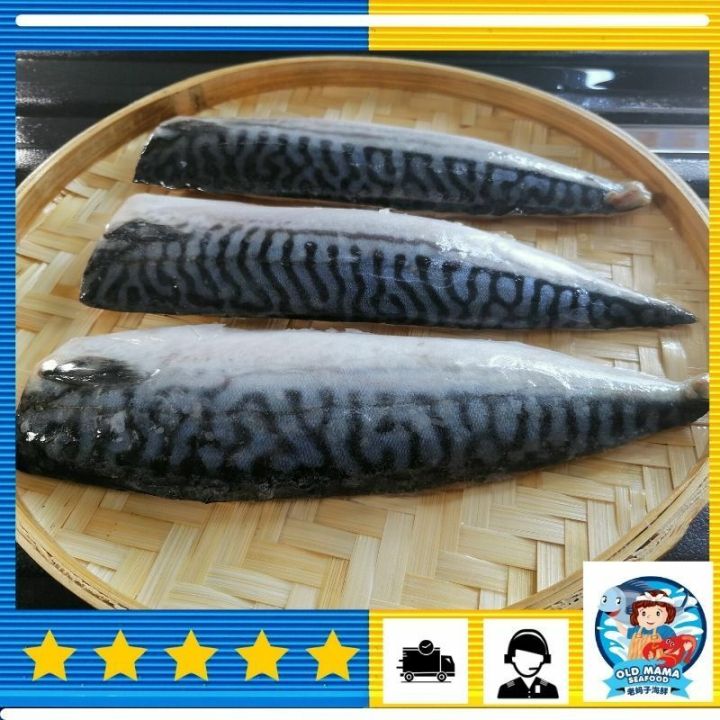 Premium Norway Saba Mackerel Fish Fillet / 挪威无骨鲭鱼片 3nos (500-600gm/pkt) - Old Mama Seafood