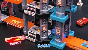 Oldlaiben Multi-Layer Track Car Toy Set DIY Assemble City Mountain Highway Adventure Track Race Car Toy