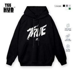 Áo Hoodie nỉ bông TEEHUB True nam nữ form rộng thu đông Local Brand