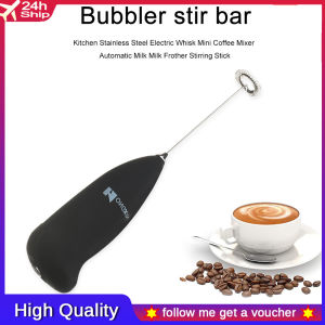 Free Gift Automatic Electric Hand Mixer Handheld Portable Kitchen Whisk for Whipping Hand Milk Frother Stainless Coffee Stirrer Auto Drink Tool Mini Blender Foamer Whisk Stirrer Egg Beater