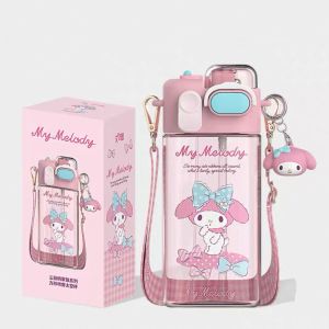 Sanrio Mist Spray Water Bottle 570ml Fine Mist Spray Removable Straw Tritan PCT BPA Free Kids & Adults
