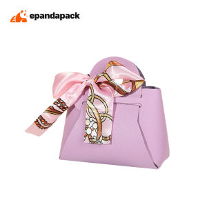 PU Leather Door Gift Bag with Scarf Wedding Beg Goodies Kahwin Beg Cenderahati Hadiah Packaging