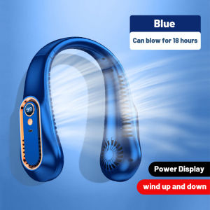 Hanging Neck Small Fan 8000mAh Ultra-Long Endurance Strong Cold Air Fast Refrigeration Lazy People Bladeless 5-speed Adjustable Hanging Neck Fan