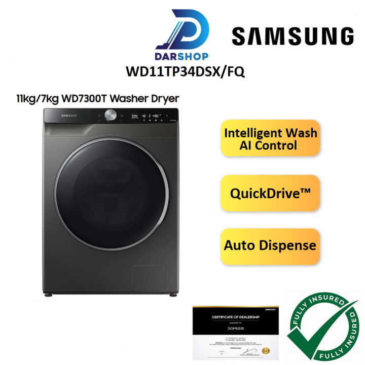 Samsung Washer Dryer 2 in 1 Washing Machine Front Load Combo Mesin