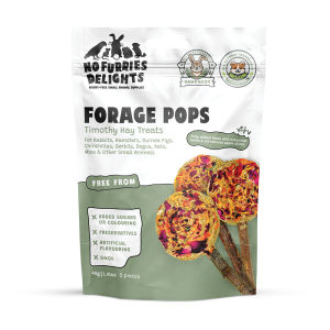 Forage Pops | No Furries Delights | Handmade Hay-Based Treats for Small Animals & Birds