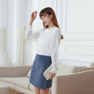 （Cle）Alisa.Sonya Womens High-End Silk Skirt - Lace-Up High Waisted Wrap Design with Thigh Slit | Acetate Satin Elegant Party & Evening Wear