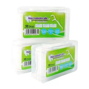 Dental Floss Tusuk Gigi Benang 50pcs Membersihkan Gigi dengan Mudah dan Efektif Macromolecule Steril