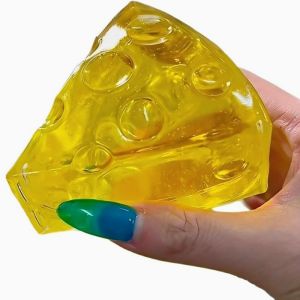 Squishy Honey Cheese Square 1Fidgets Toys Super Soft Mochi Cheese Squeeze Toy Funny Anti-stress Sensory Toy for Adults Gifts