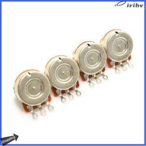 【jianzhanqinl】 1ชิ้นดี24-ร่องหม้อก้านทองเหลือง500K 250K เพลายาว สั้นเลือกโพเทนชิออมิเตอร์กีต้าร์อุปกรณ์ DIY