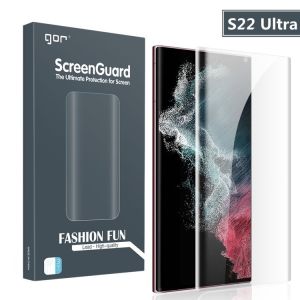 Bộ 3 Miếng Dán Dẻo Gor Samsung S22 Ultra S23 Ultra S20 S20 Plus S20 Ultra S21 Ultra Dán Full Màn 3D Bo Viền - Hãng Gor