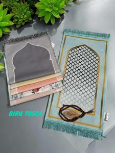 Sajadah muka suede pastel ukuran 35x65cm produk terbaru