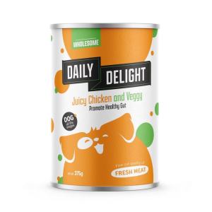 375g Daily Delight Promote Healthy Balanced Protein All Stages Adult Puppy Dog Wet Can Food