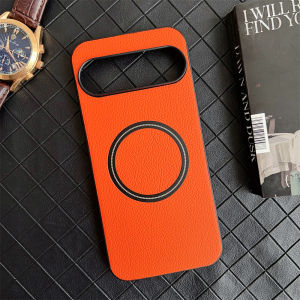 Luxury Lychee Pattern Leather PC Magnetic Phone Case For Google Pixel 10 9 8 Pro XL 8A 7 7A 6 6A 5A Shockproof Protector Cover