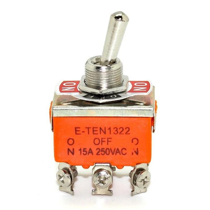 E-TEN 1322 ON/OFF/ON 6 Pin 15A 250VAC Toggle Switch - ES-1322 | Lazada