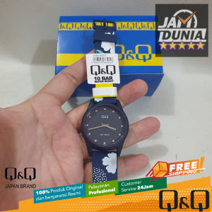 JAM TANGAN Q Q WANITA ORIGINAL QnQ V08 A003VY Q&Q V08A-003VY Women DY - Biru - Resin - Jam dunia JD18 # Jam Tangan Wanita Jam Tangan Cewek Jam Tangan Anti Air + JAM TANGAN QQ V08 003VY JAM TANGAN QnQ V08 A003VY JAM TANGAN Q&Q V08A-003VY