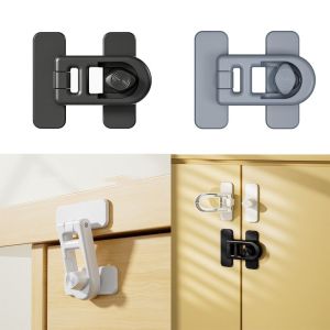 LUXERY Useful Baby Safety Lock Plastic Multifunction Refrigerator Door Latch Portable Kids Security Protection Cabinet Drawer Lock