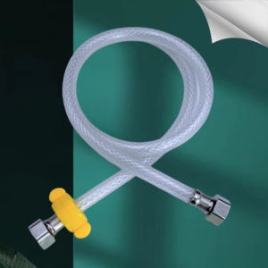 60 ซม 4 ใบพีวีซีขาวแพ็คเกจตาข่ายพลาสติก 2 หัวท่อถัก สายท่อน้ำดี วัสดุPVC ใยแก้ว เหนียว ทนแรงดันสูง