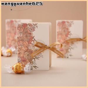 [WYH Store] COD 1pc Book Shape Gift Box Ith Ribbon Paperboard Candy Chocolate Present Packaging Box For Wedding Birthday Mothers Day