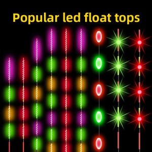 NALANILI Siêu sáng Phao thông minh LED Top Luminous Siêu nhạy cảm Phao điện tử Dụng cụ câu cá Thiết Kế Điện Tử Phao câu cá Câu cá đêm