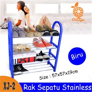 Rak Sepatu 4 Susun Plastik Tempat Sandal Sepatu Plastik Rak Sendal Sepatu Murah XJ-5