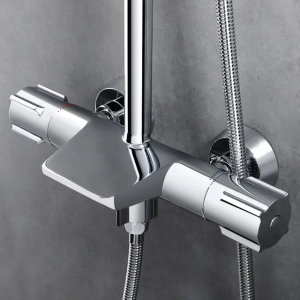Bộ Sen vòi tắm Sen cây tắm đứng YAMATO Mạ Titan điều khiển Cao cấp Củ Đồng Nặng 2.3Kg Thân Chống Ố Chống Phai Màu- Hàng cao cấp bảo hành 5 năm