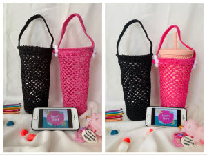 Handmade_Túi đựng ly Handmade | Thủ công cho ly Bling Starbucks hoặc ly cao 709ml (24OZ) | Hàng sẵn - Ảnh thật