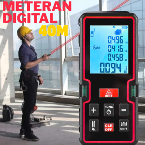 PROMO Meteran Digital Laser 40 Meter Untuk Tukang Bangunan KE40S