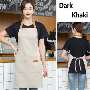 Waterproof Apron for Cooking Adjustable Hang Neck Apron Coffee Shop Fashion Apron Kitchen Apron Adult Overalls Apron